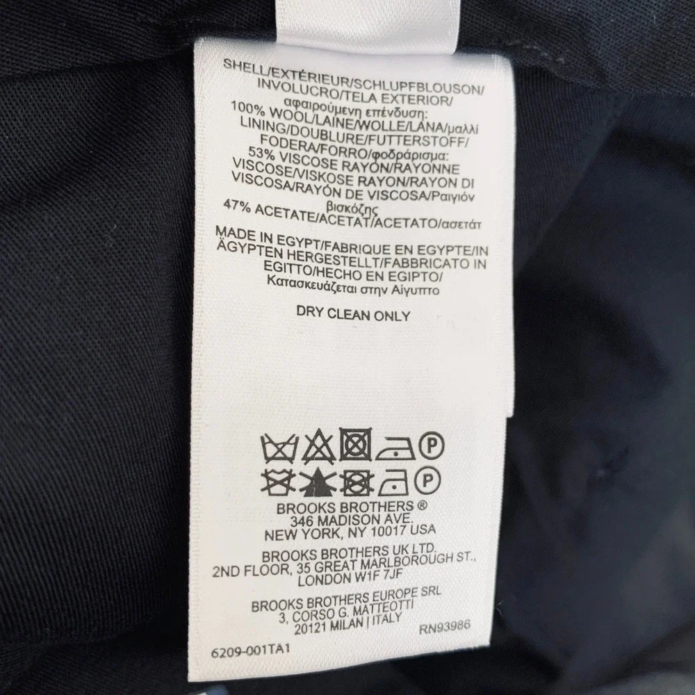 Brooks Brothers Dress Pants Men 36x32 Charcoal Grey Pleated Madison Fit Wool